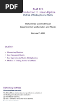 1.5 - Elementary Matrices and Finding Inverse of A Matrix-1