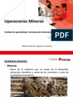 Operaciones Mineras-Introducción-Clase 1.1