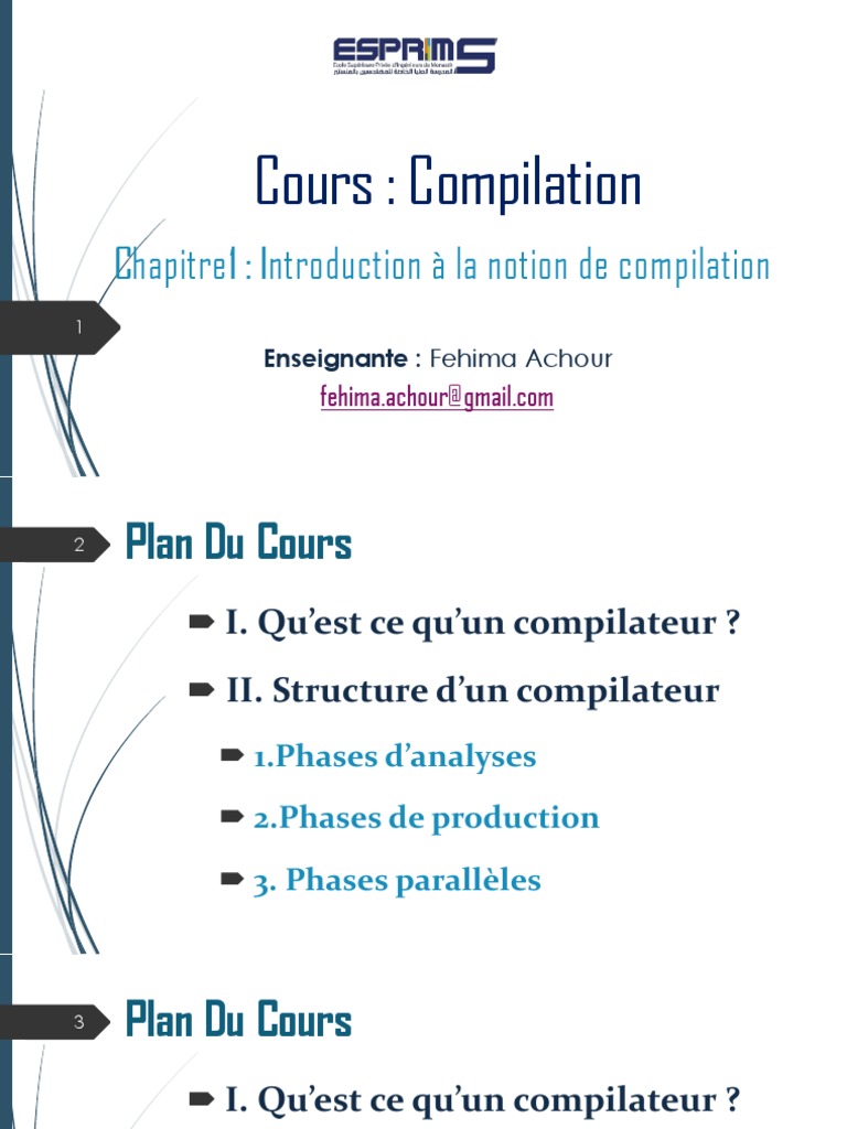 Introduction à la Compilation et ses Phases | PDF | Compilateur ...