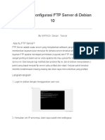 InstalldanKonfigurasi FTP Server Di Debian 10