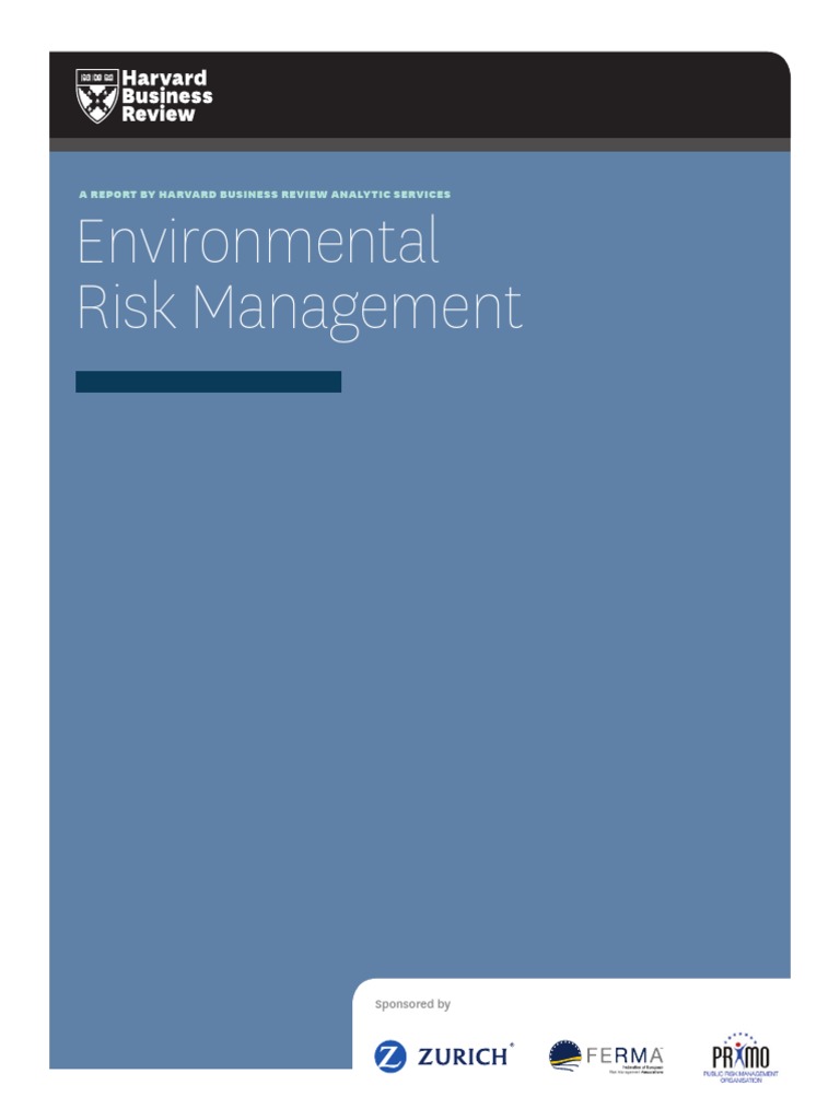 Environmental Risk Management Report Pdf Insurance Risk Management