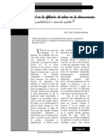 Libertad en La Difusión de Ideas en La Democracia: ¿Responsabilidad o Rienda Suelta?