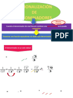 Powerpoint Racionalización de Denominadores