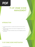 Steps Involved in Crime Scene Management