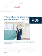 5 Myths About English Language Learners (ELLs) and Special Education Colorín Colorado