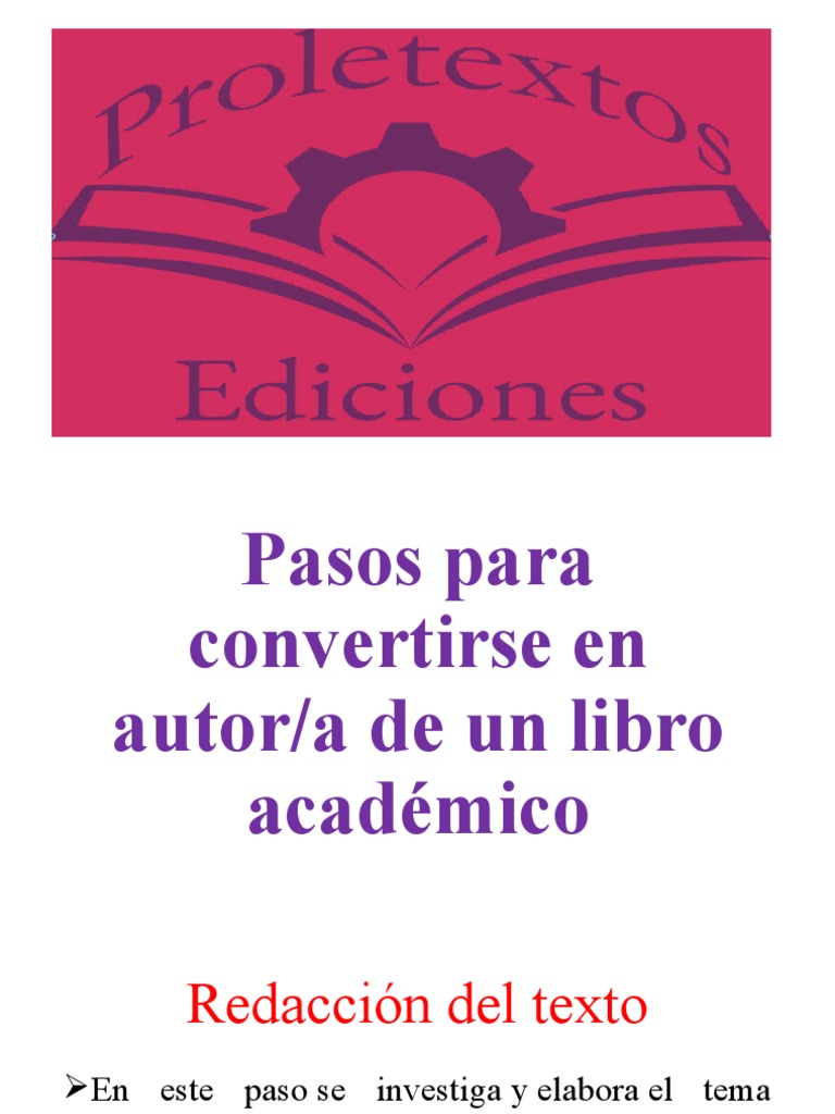 Guía para Publicar un Libro Académico | PDF