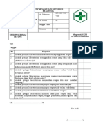 Daftar Tilik Penyimpanan Dan Distribusi Reagensia