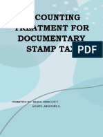 Accounting Treatment For Documentary Stamp Tax