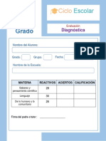 Evaluacion Diagnostica 2grado 2023 2024