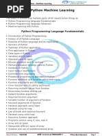 Python Machine Learning: Python Programming Language Fundamentals