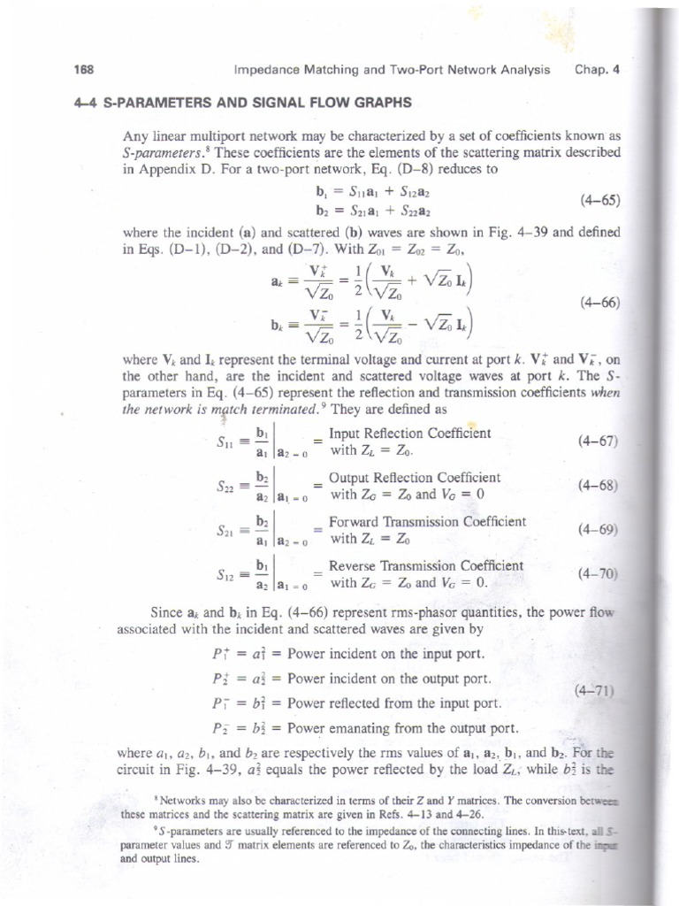 pp. 168-169 from Peter Rizzi_scattering parameters | PDF | Computer ...