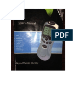 Manual Book of digital therapy machine