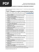 Teste: SRQ 20 - Self Report Questionnaire | PDF
