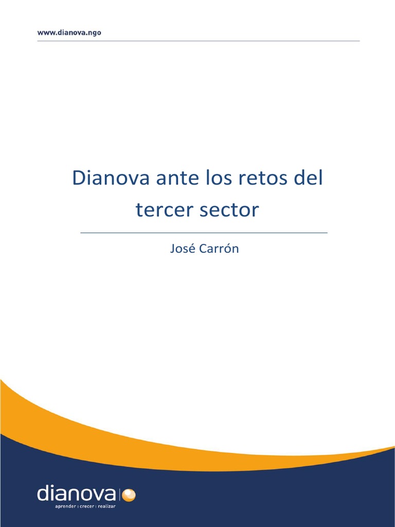 Dianova Ante Los Retos Del Tercer Sector Jose Carron | PDF | Exclusión ...