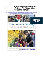 Community Policing Partnerships For Problem Solving 7th Edition Miller Solutions Manual