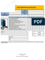 MEM CRRC MTR HS FTP 88.00 Lista de Verificacion Planta de Soldar