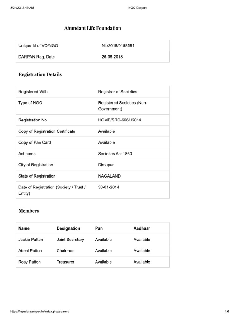 Abundant Life Foundation Pdf