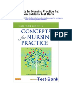 Concepts For Nursing Practice 1st Edition Giddens Test Bank
