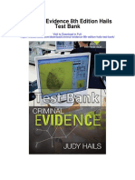 Criminal Evidence 8th Edition Hails Test Bank