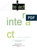 Inter-Act Interpersonal Communication Concepts, Skills, and Contexts (MacGeorge, Erina L. Verderber, Kathleen S)