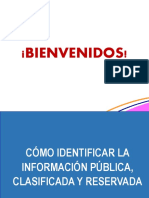 Cómo Identifcar La Información Clasificada y Reservada Clemencia