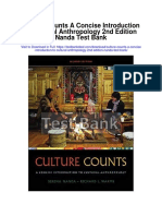 Culture Counts A Concise Introduction To Cultural Anthropology 2nd Edition Nanda Test Bank