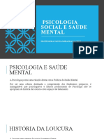 Aula Saúde Mental e Psicologia Social
