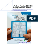 Concepts in Federal Taxation 2013 20th Edition Murphy Solutions Manual