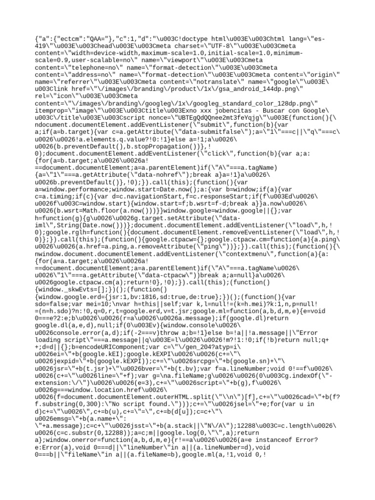 Google Search Page Code Analysis | PDF | Arial | Communication Design