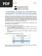 Additional Reading 10 - OBSERVATION LEARNING LOG