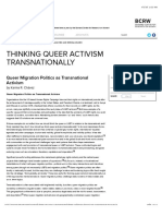 Chavez - Queer Migration Politics As Transnational Activism