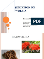 Presentation On Rauwolfia