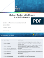 Vdocuments - MX - Optical Design With Zemax For PHD Basics 2013 5 21 Optical Design With Zemax