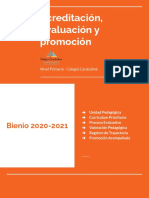 Acreditación y Promoción 2020