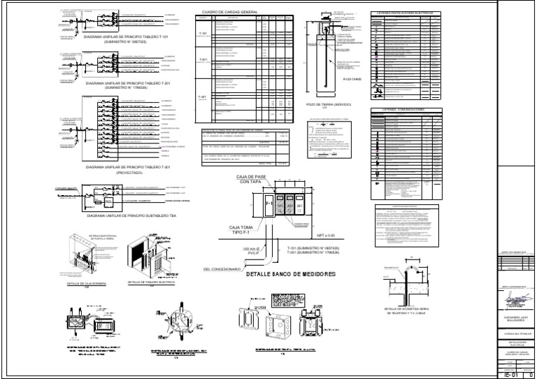 Detalles Cdro Cargas Unifilares | PDF | Ingenieria Eléctrica | Poder ...
