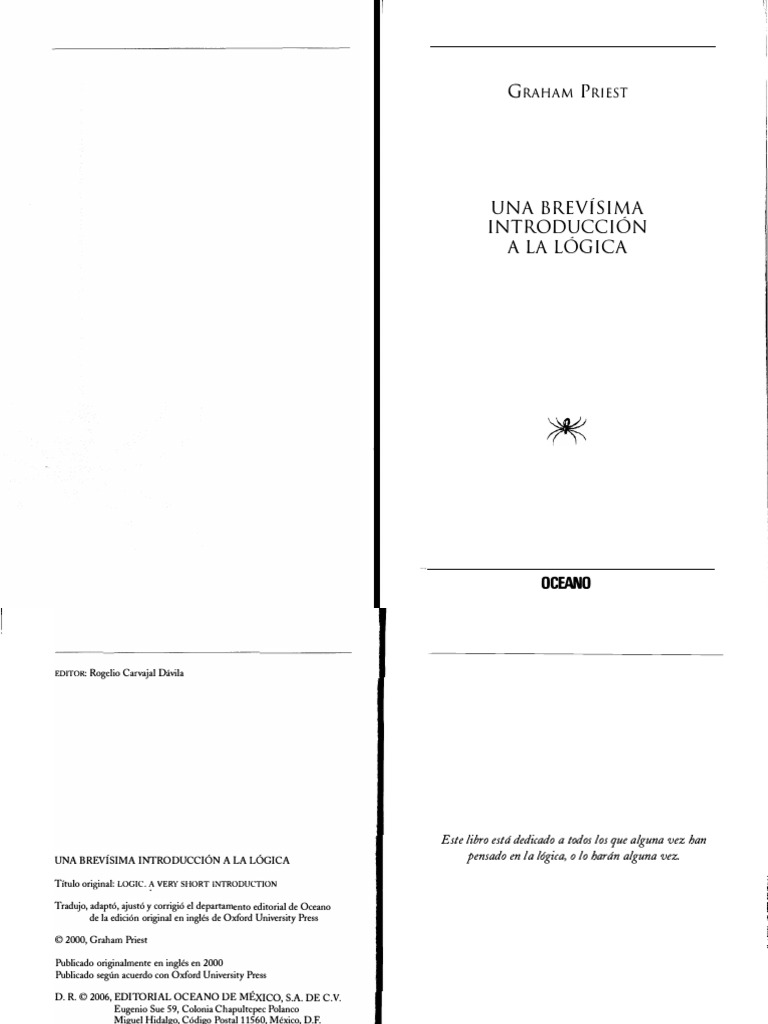 Graham Priest Breve Intro A La Lógica PDF Razonamiento deductivo Graham Priest Breve Intro A La Lógica PDF Razonamiento deductivo