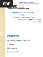 Processing Construction Bids