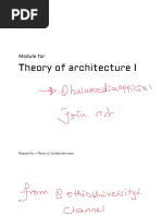 Theory of Architecture I (Hahuethiopia)