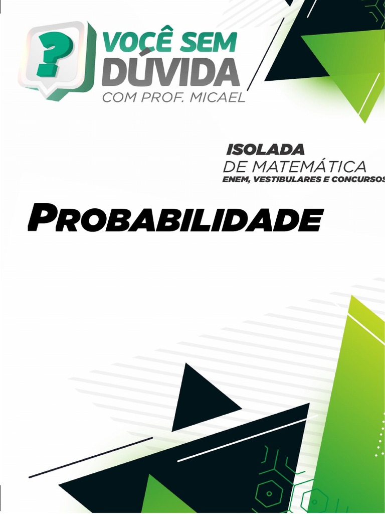 Lista de Exercicio - Probabilidade FUNRIO | PDF
