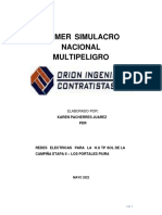 Informe Simulacro Sismo - Orion Ingenieros Contratistas Sac. Piura - Mayo 2022