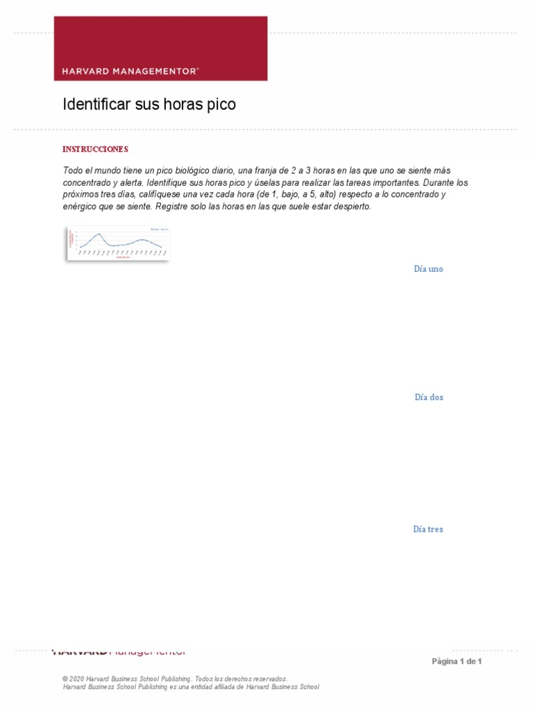 Identify Your Peak Time PDF