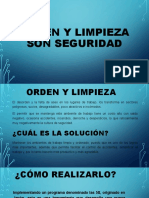 Orden y Limpieza Son Seguridad