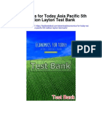 Economics For Today Asia Pacific 5th Edition Layton Test Bank