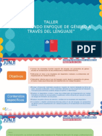 Taller "Promoviendo Enfoque de Género A Través Del Lenguaje"