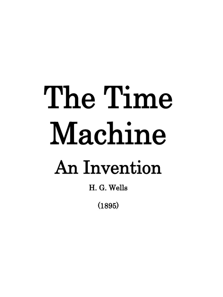 H g wells the time machine pdf dimension
