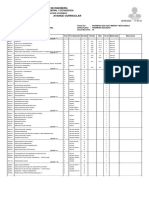 Avance Curricular: Universidad Nacional de Ingenieria