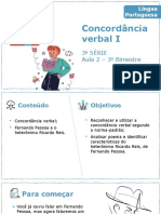 AULA 2 - Concordância Verbal I