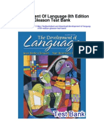 Development of Language 8th Edition Gleason Test Bank