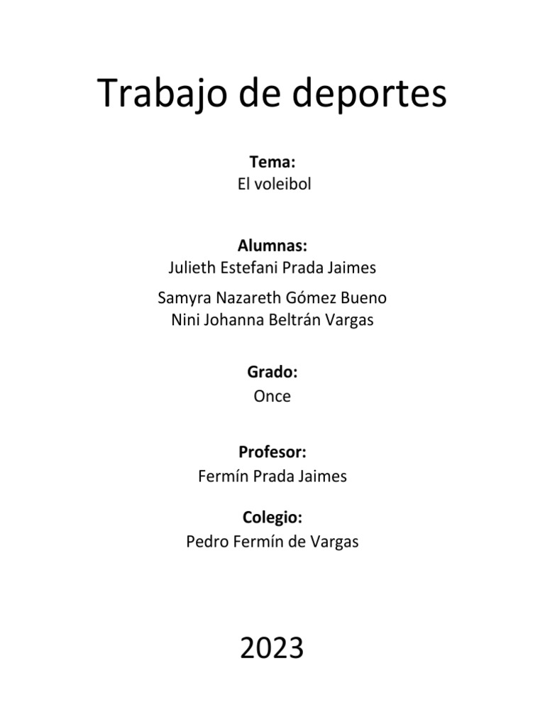 Hojas De Trabajo De Deportes