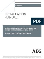 AEG Energy Storage AS-BSL1-8000 12000 Installation Instructions EN